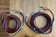 Nakamichi Speaker cables with banana plug 5meters each.