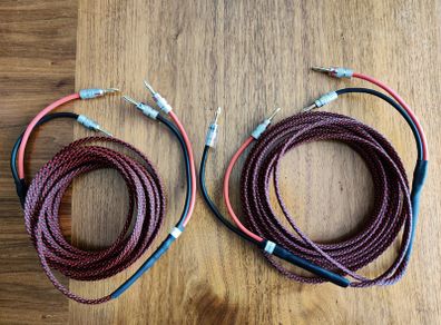 Nakamichi Speaker cables with banana plug 5meters each.