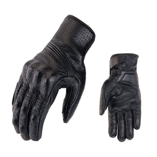 XL Motorcycle Gloves Retro Sheepskin Men Moto Racing Gloves Bicycle Cycling Motorbike Motocross Leather Riding Glove Touch Screen