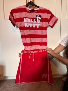 girls skirt set hello kitty
