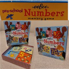 eeBoo Pre-School Numbers Memory Game