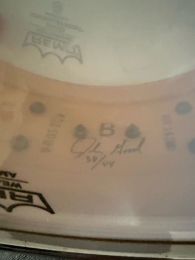 DW Collectors Series snare drum (signed by John Good - 38/44)