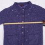 Sarah Dunnway Purple Sequin Embellished Floral Knit Boucle Cardigan Size M Image 10