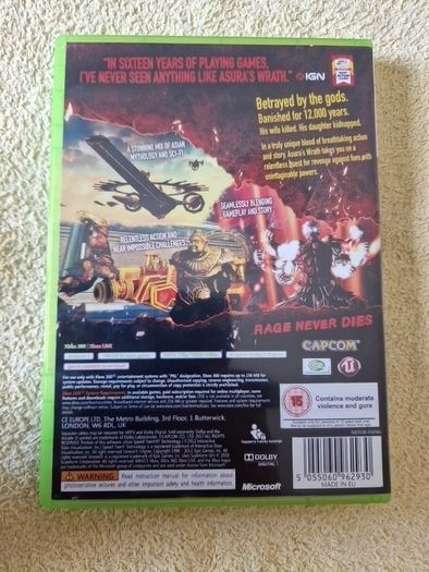Asuras Wrath Xbox360 Games Original