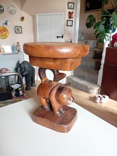 hardwood thai cat plant stand