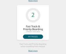 Two (2) Fast Track and Priority Boarding Passes
