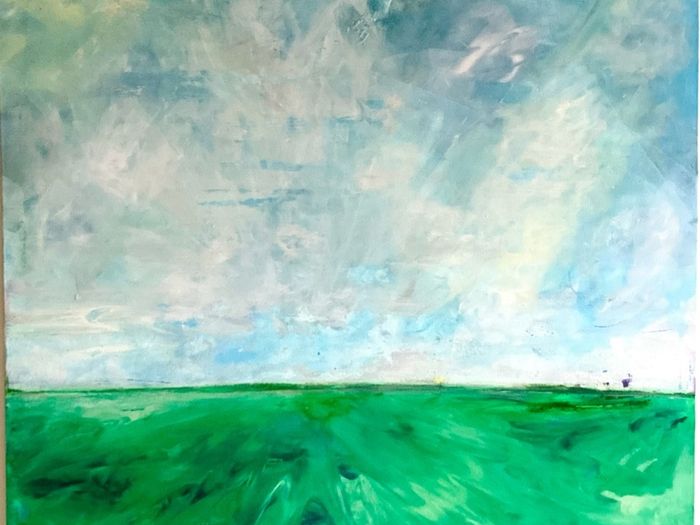 XL Original painting original Art Irish Art 100x100x4cm New Artwork