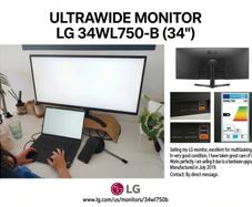 LG 34" Ultrawide Monitor