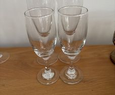 2 Sparkling Wine Glasses and 2 Port/Sherry Glasses