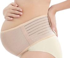 Recommended Maternity Belt - Care Breathable Abdomen Support and Pelvic Support - Comfortable Belly Band for Pregnancy - Prenatal Cradle for Baby - One Size