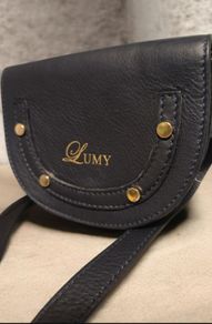 Vintage Lumy Leather Handbag For Sale