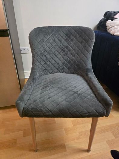 4 x Jysk Pebringe Dining Chair Grey