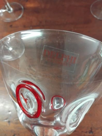 4 Delpihi Martini Glasses