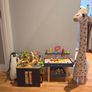 B. Toys Wooden Activity Cube, Wooden Workbench & Soft toys Image 2
