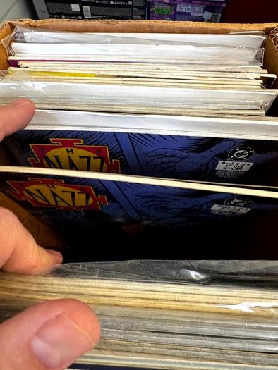 DC Long Comic Box w 250 comics for Sale