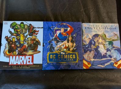 Marvel & DC Comic Encyclopedia's Lot