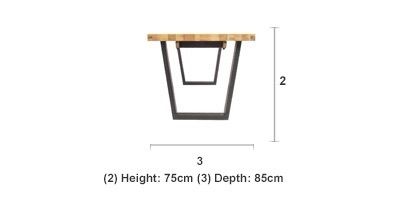 CALIA Oak Small Rectangle Dining Table