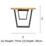 CALIA Oak Small Rectangle Dining Table Image 5