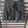 skirt Bnwt misguided black polka dot skirt size 12 Image 10