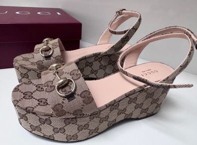 Gucci high sandals size 37 half