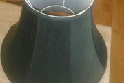Large black lampshade