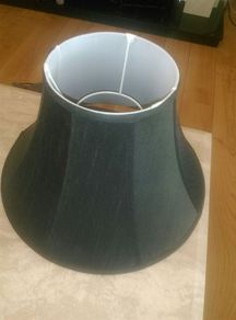 Large black lampshade