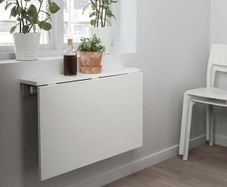 IKEA white folding desk