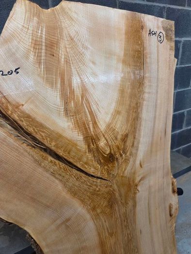 Live Edge Ash Slab - Kiln Dried