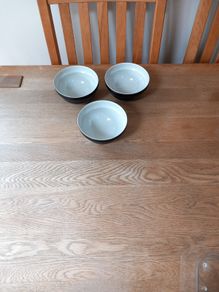 Denby Black Bowls x 3