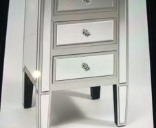 Pair of mirrored lockers 3 drawers