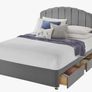 Divan King Size Bed Base & Headboard with 4 Drawer Storage Image 2