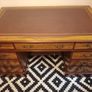 Beautiful Walnut Pedestal Desk Classic Executive Style Image 2