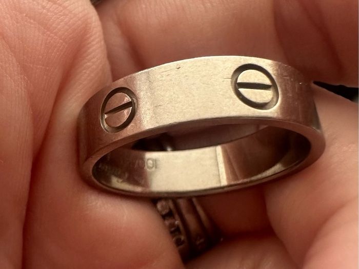 White gold Cartier Love Ring