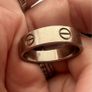 White gold Cartier Love Ring Image 5
