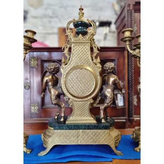 Three Piece Clock & Candelabra Set KAS1370