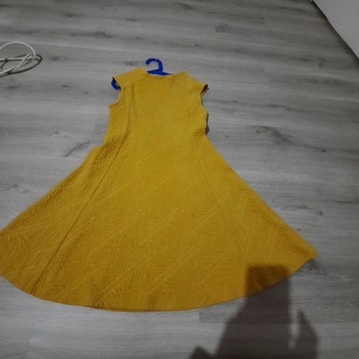 M&S mustard color dress size 11-12 years