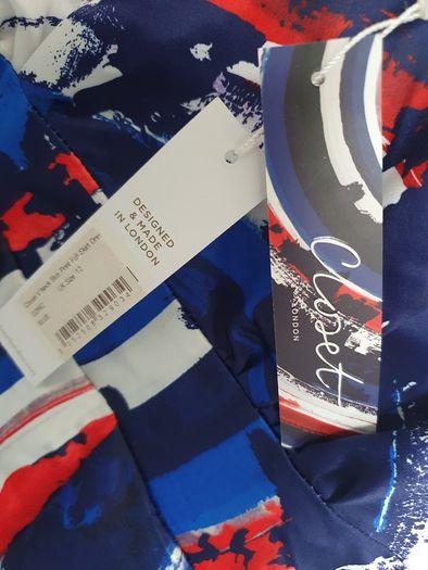 BNWT Navy Red White Closet Dress 12