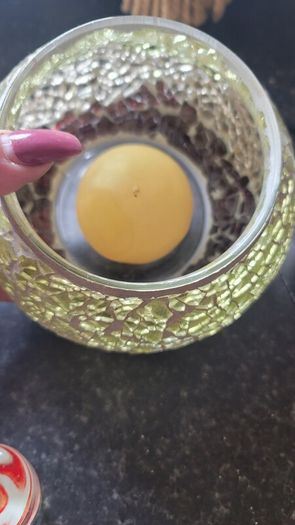 Assorted Candles and Holders x3 Pieces