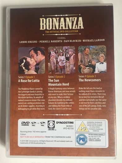 Bonanza - Season 1 (1959-60) - Episodes 1-3 [DVD TV Boxset]