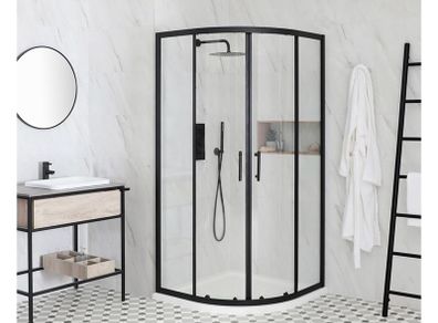 shower quadrant 900x900 black
