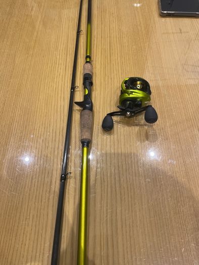 fishing rod and reel - kinetic hellcat