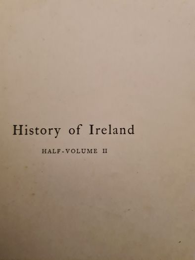 A History Of Ireland. Half Of Volume 2. Hardback.
