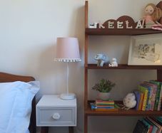Beautiful bespoke design shelving |  childs bedroom | cloud design