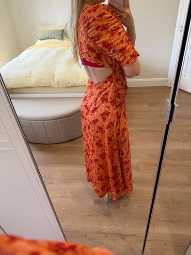 ASOS Wedding guest dress orange. UK 8/ EU 36
