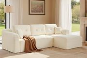 Corner Sofa No Assembly Required Modular Sofa 244cm Wide Vacuum Packed Sofa Bed