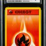 Fire Energy 98/102 Shadowless CGC 9 Mint Common WOTC Base Set 1999 Pokemon Card Vintage Image 2
