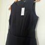 Karen Millen Brand New Black Scuba Mesh Panelled Dress Image 3