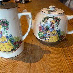 Vintage Arklow Pottery Tea Pot & Jug