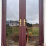 Brown PVC French Double Doors Image 3