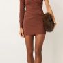 Asos Brown Dress Image 2